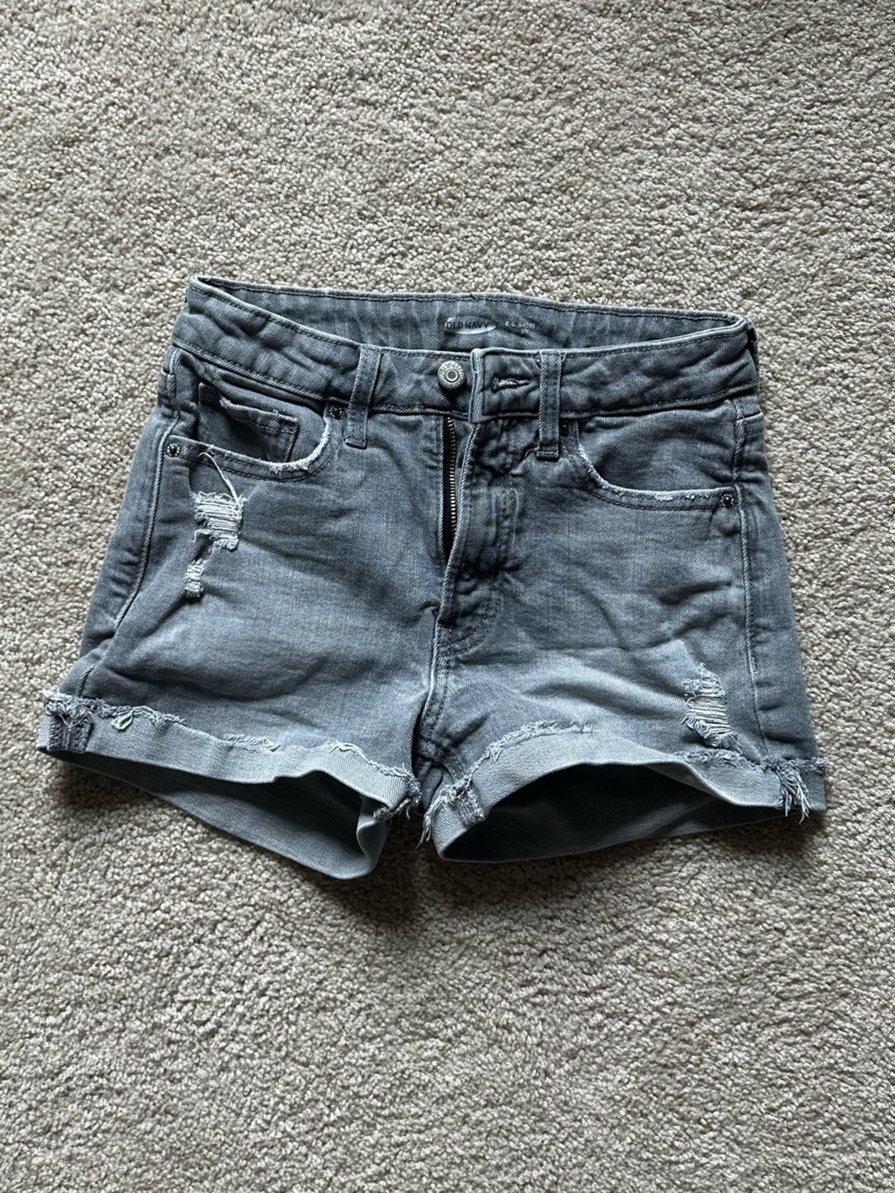 Old navy grey jean shorts